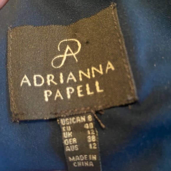 Adrianna Papell Chiffon Ruffle Gown - Picture 2 of 4